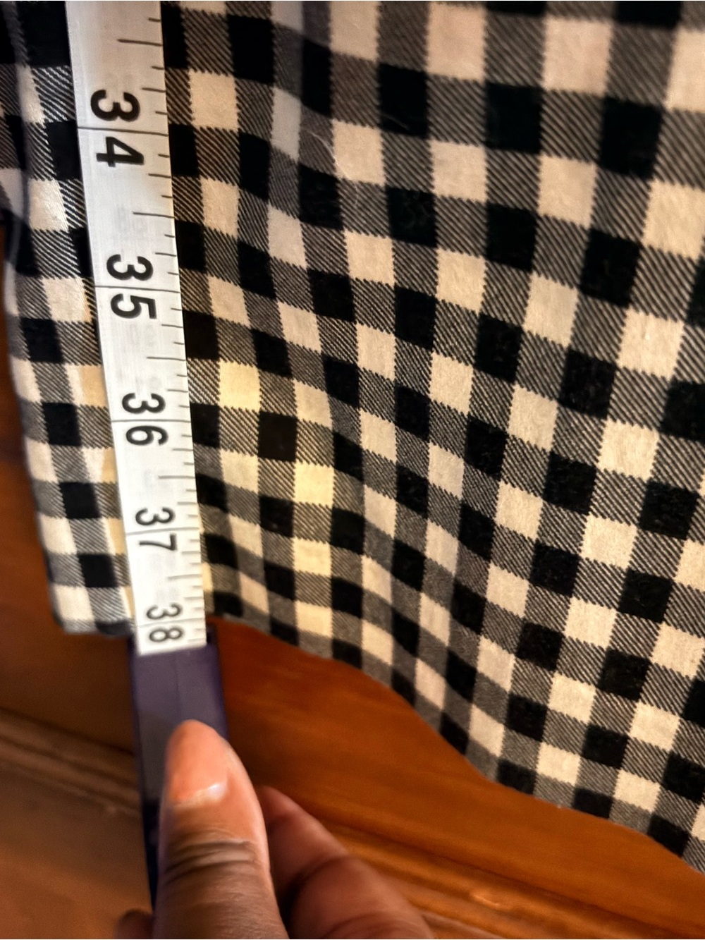 Checkered Black and White Pants - Size EU 42 / US 12 - Picture 4 of 8